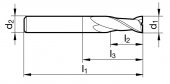Freze CNC cu 2 dinti